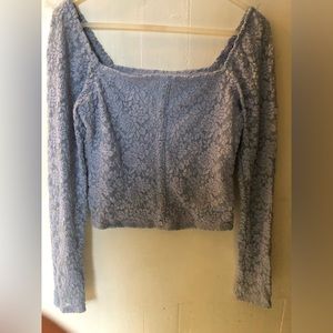 Purple lace blouse